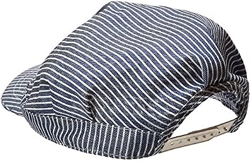 Beistle Train Engineer Hat ? One Size Fits Most, Adjustable Plastic Strap, Train Birthday Party Supplies, Halloween Costume Dress Up, Train Conductor Hat, Novelty Train Party Hats,Blue