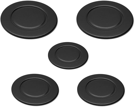 Amazon.com: W10832694 Range Surface Burner Cap Set for Whirlpool, Gas ...