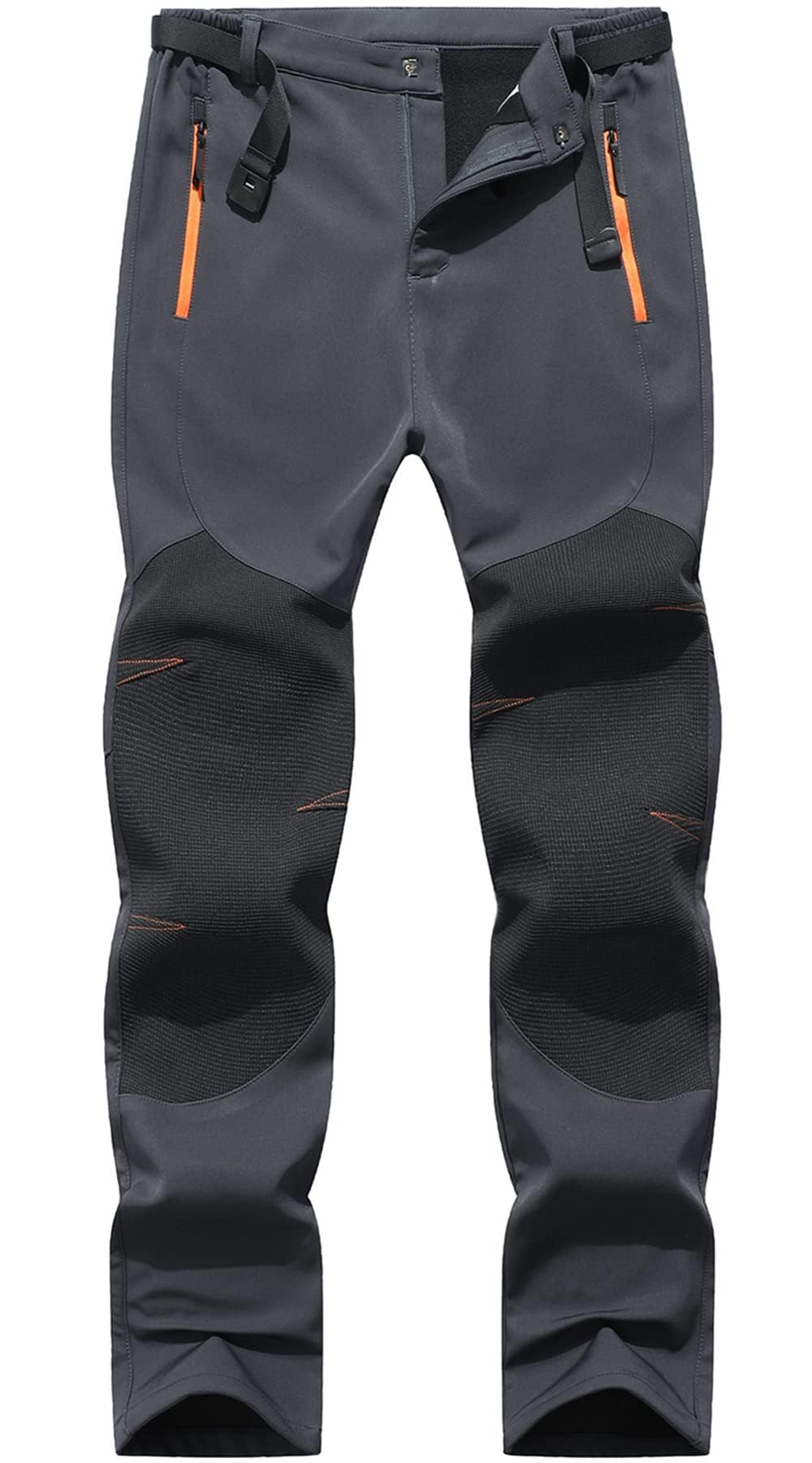 BenBoy Pantaloni Trekking Uomo Invernali Impermeabili Sci Softshell Termici Neve Caldo Montagna Escursionismo Outdoor Nero L