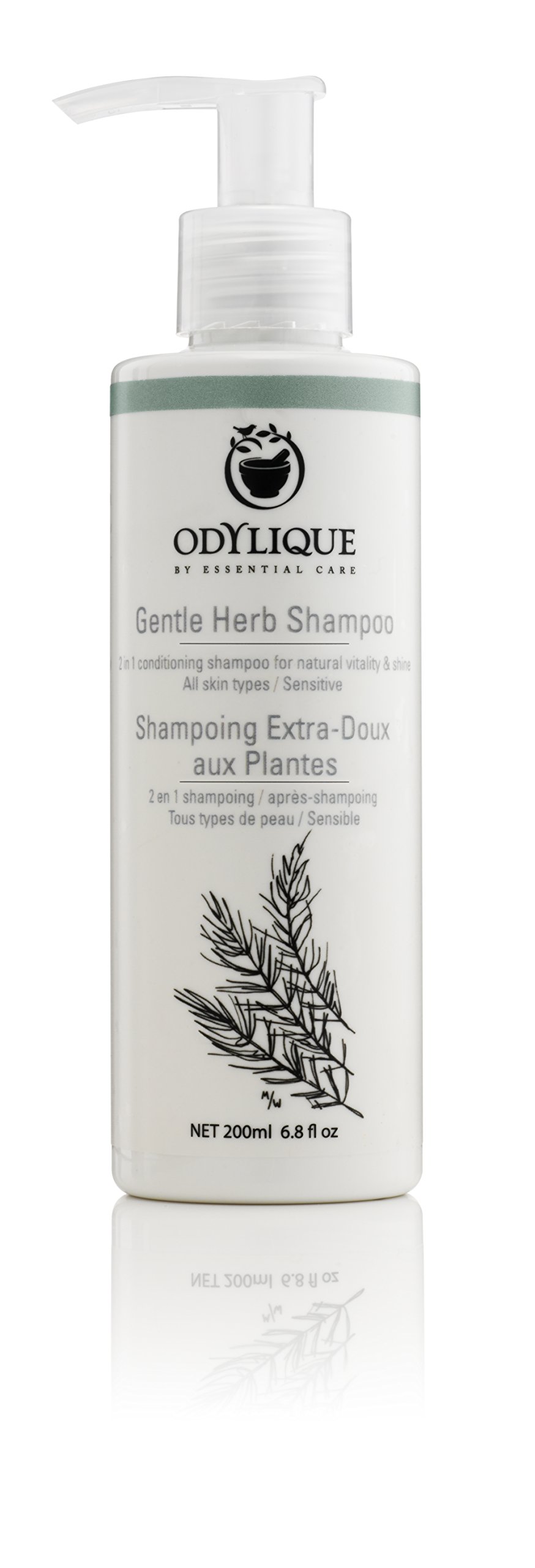 OdyliqueOrganic Shampoo 200ml – Gentle Herbal Shampoo - With Coconut + Rosemary – Normal Hair & Very Sensitive Scalp (200ml)