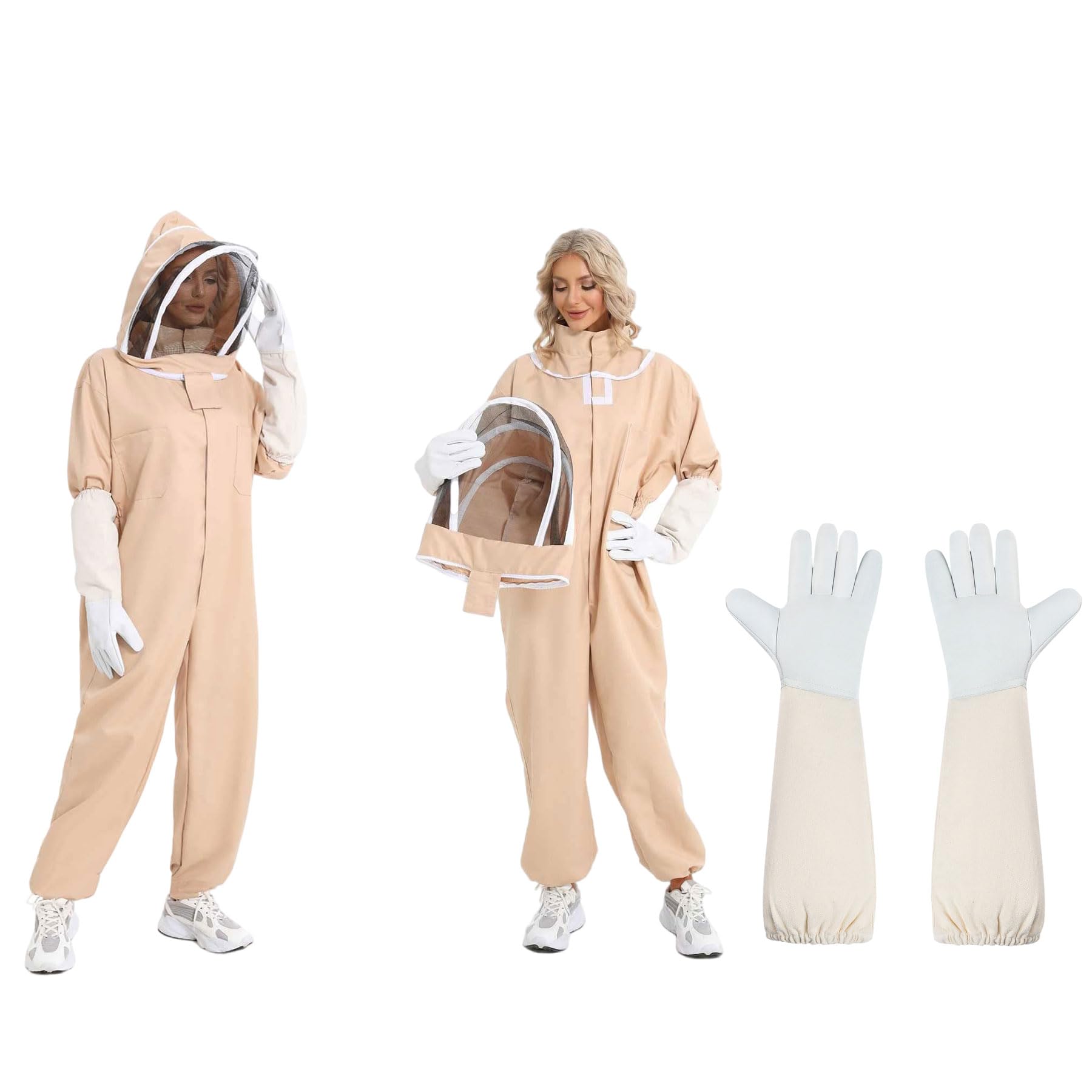 Women bee Keeper Suit &bee Suits for Men Sting Proof and Gloves