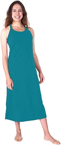 Cool-jams Camisones sin sudor para mujer, absorbe la humedad, camisón largo sin mangas para mujer