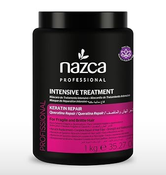Professional Nazca Intensive Treament for Fragile and Brittle Hair. 35.27fl, White + DLSV Sticker