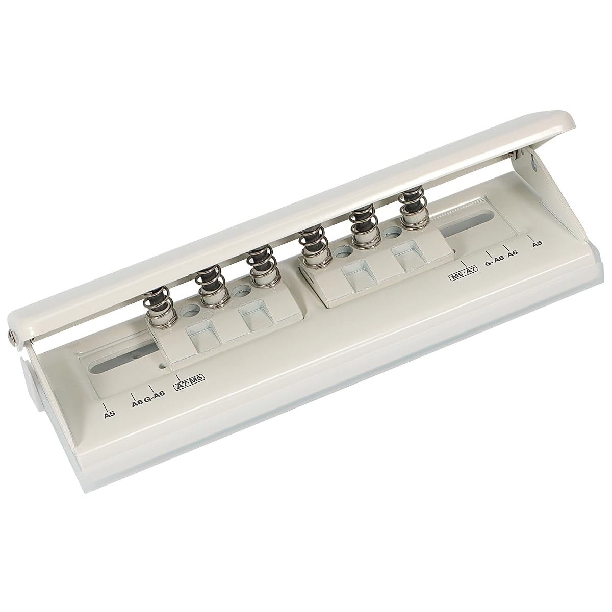 Metal Adjustable 6 Hole Punch for A5 A6 A7 Binders/Planners, Paper Hole Puncher