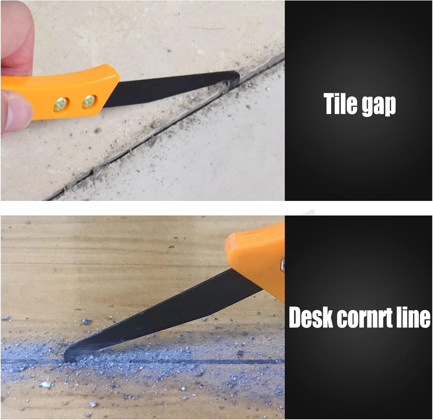 8 Pieces Tile Joint Tool, Grout Remover Tool, 8 Grout Saw with Grout Knife Blades, Edges Caulking Tool Kit for Kitchen Bathroom Bedroom and Tiles Gap