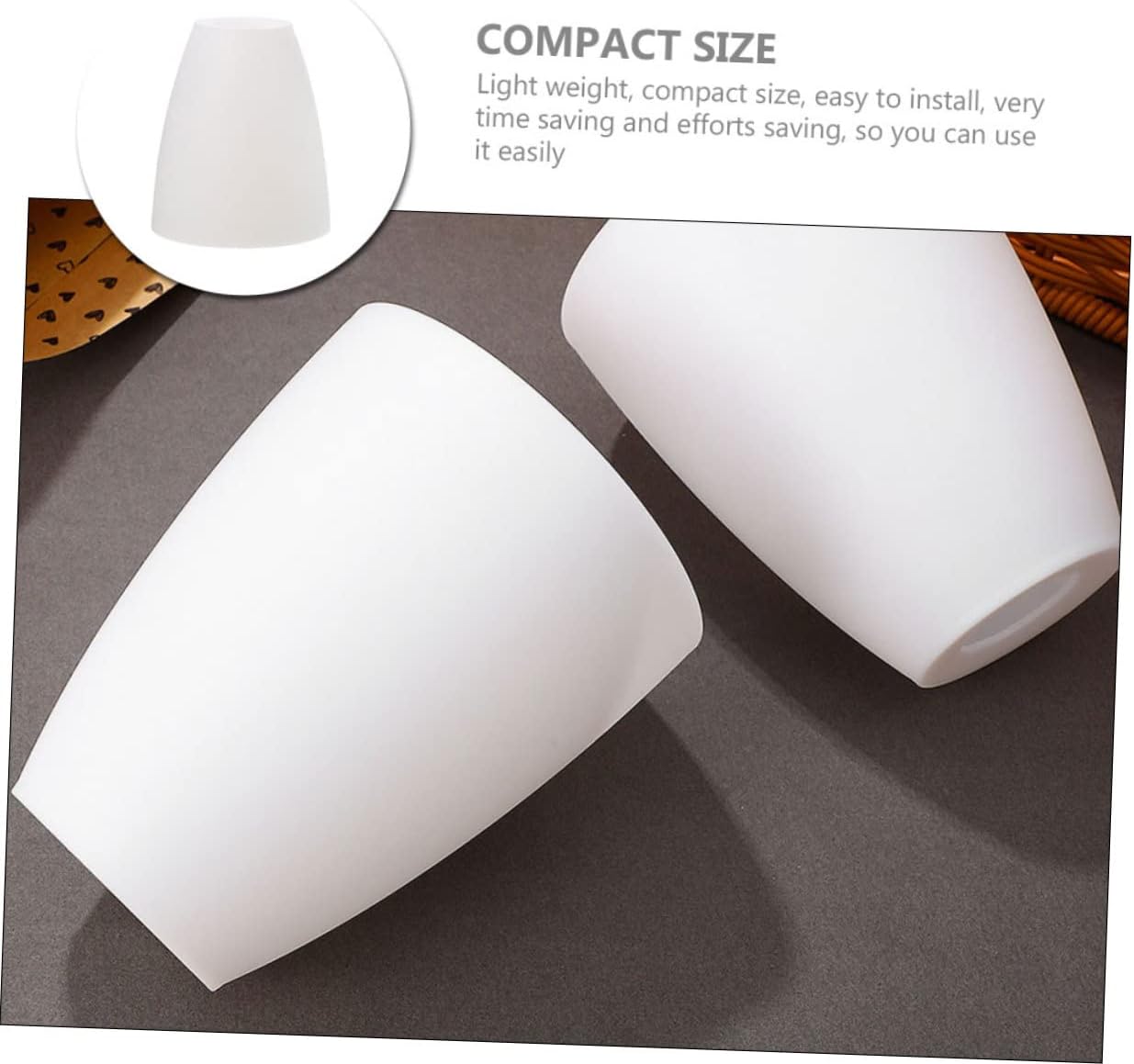 Replacement Plastic Lampshade for Home Decor Lightweight Easy to Install Table Lamp Cover Versatile Lighting for Ceiling Lamps Modern Flat Design