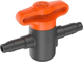 Gardena Micro-Drip-System Absperrventil, 4,6 mm (3/16 Zoll): Zur Regulierung oder Absperrung einzelner Rohrstränge, stufenlos einstellbar, Inhalt: 2 Stück (13217-20)