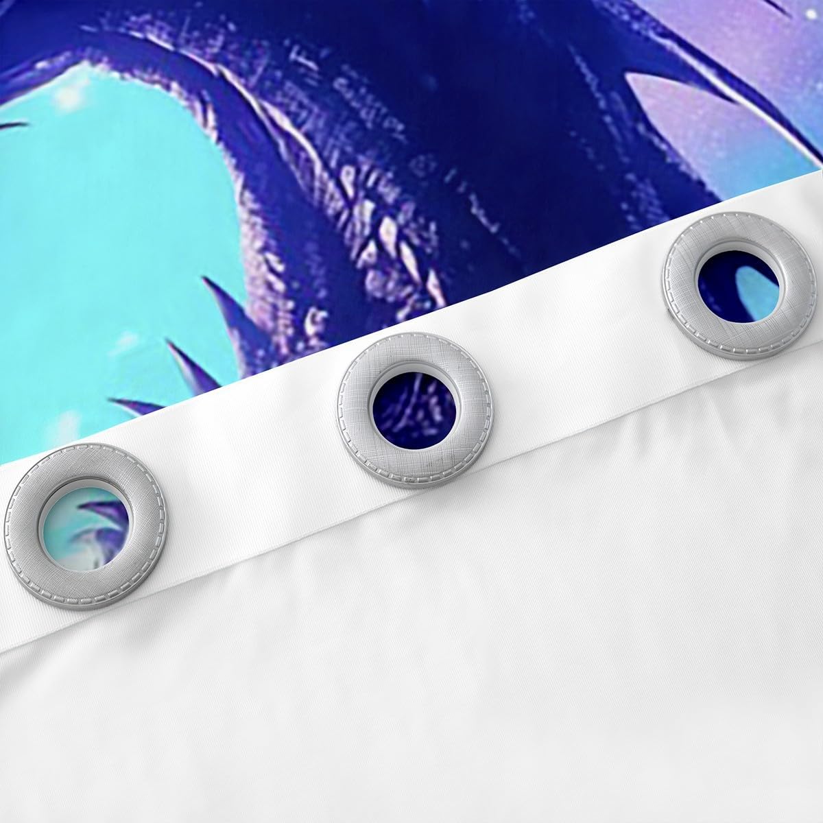 Erosebridal Blue Western Dragon Curtains Drapes 42" Wx84 L,Moon Dragon Kids Window Curtains for Teen Boys,Magical Animal Wildlife Blackout Curtains Fantasy Creature Window Curtains 2 Panels