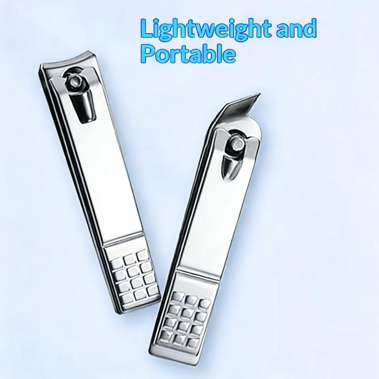 3 Pack Nail Clippers Set Stainless Steel Fingernail Toenail Clippers Sharp Nail Cutter Tools for Men Women Seniors — view 2