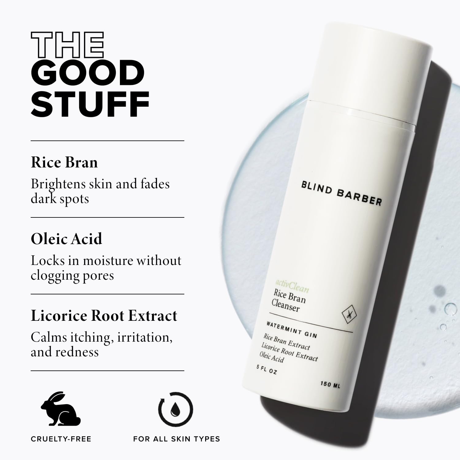 Blind Barber activClean Rice Bran Daily Face Cleanser for Men