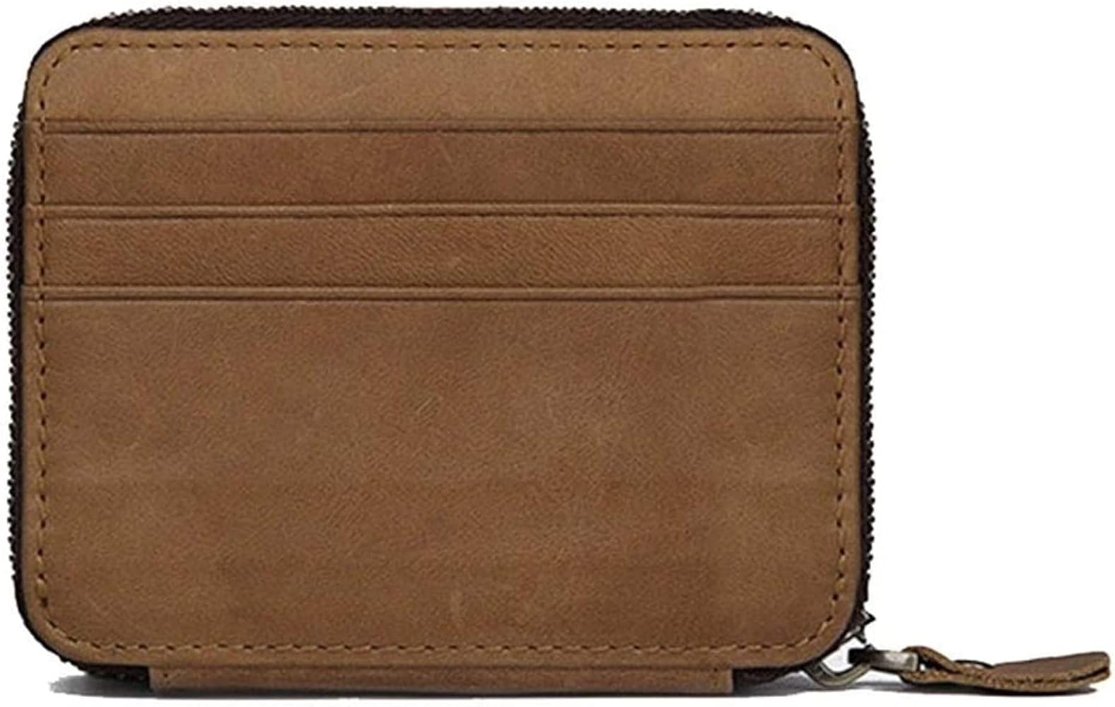 Amazon.com: Stylish Front Pocket Zip Around Short Wallet Cowhide