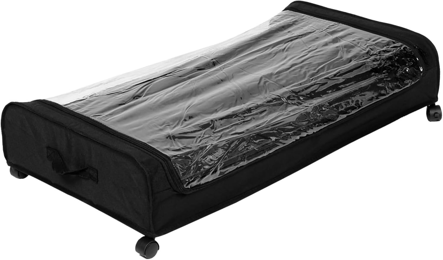 Ciieeo under Bed Storage Cart with Wheels Pull-out Organizer for Clothes Shoes Toys and Books Sturdy Rolling Storage Rack with Lid for Space-saving