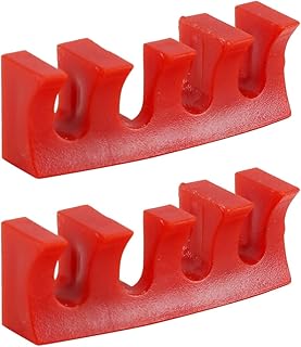 Gorise 2 Piezas De Encordado De Raqueta De Bádminton, Reductor De Presión, Protector De Cuerda, Adaptador De Máquina De Enhebrado Para Reparación Y Fijación, Color Rojo