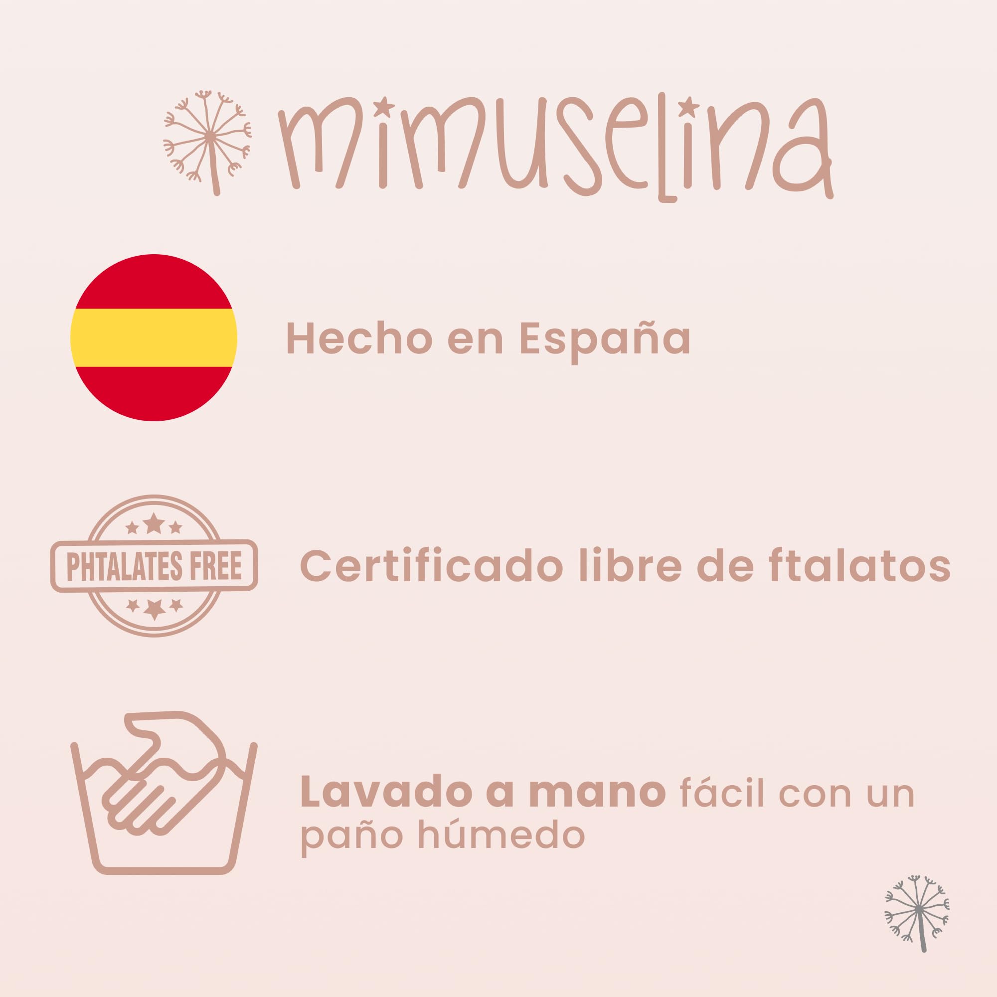MIMUSELINA Cojin Cuña Antireflujo | Almohada Cuña Elevar Colchon y Evitar Reflujo y Cólicos | Almohada Pequeña para Cama | Impermeable | Hecho en España | Forma Rectangular | 60x38x9 cm