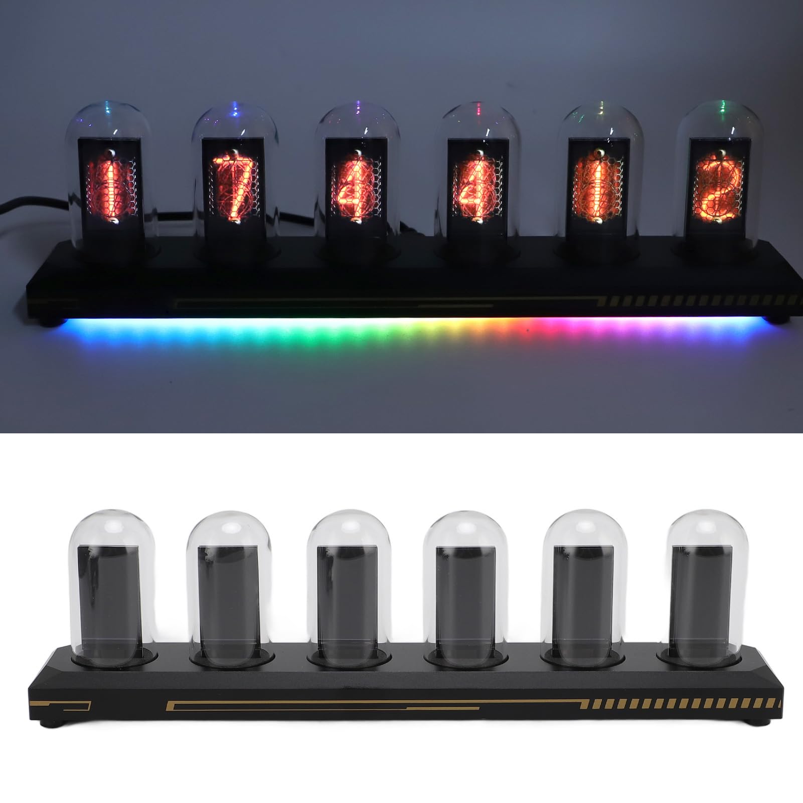 Brrnoo Orologio Tubolare RGB con Illuminazione RGB Personalizzabile,