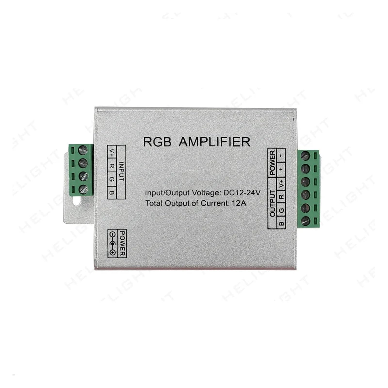 Controller Amplificatore LED RGB+CCT Monocromatico/RGB/RGBW/RGBWW DC5V12V/24V 12A/24A/30A/50A 1CH/3CH/4CH/5CH Alimentatore for Striscia Luminosa(RGB 12A)