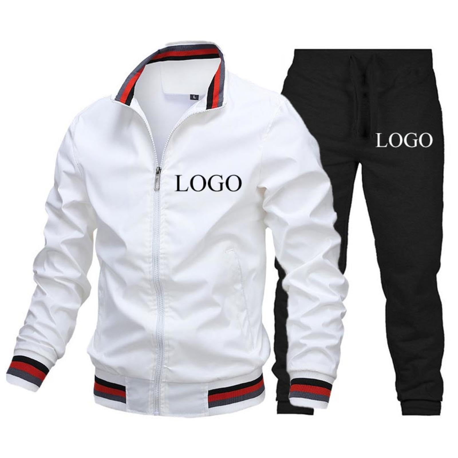 Tuta da Uomo Personalizzata Giacca e Pantaloni Personalizzati Completi da 2 Pezzi Tute Sportive da Jogging Set Felpa con Cappuccio alla Moda