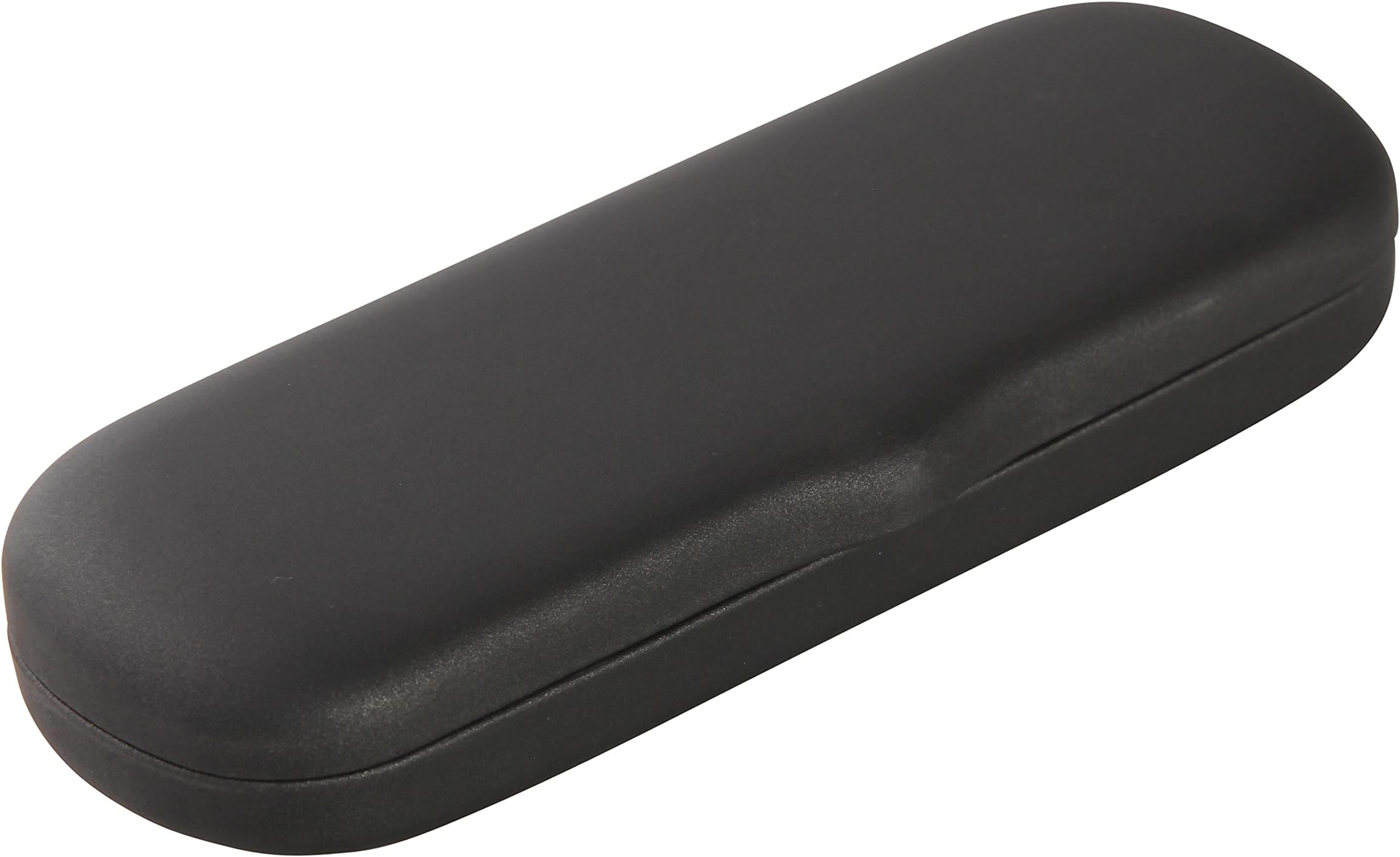 Hard Shell Eyeglass Case Clamshell for Small Frames, Reading Glasses for Women Men Eyeglasses, Metallic Matte Black