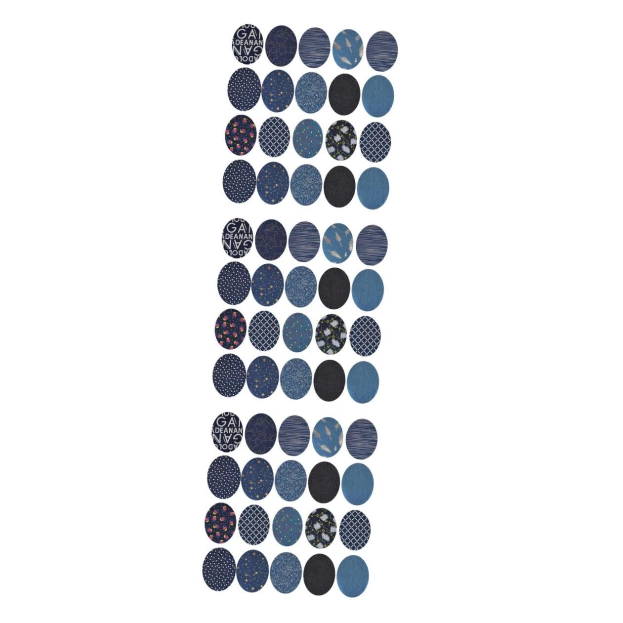 SEWACC 60stücke Denim Applikationen Stoffflicken Für Kleidung Aufbügelbare Annähen Geeignete Patches Zufälligen Farben Kreative Nähzubehör Für Jeans Und Textilien