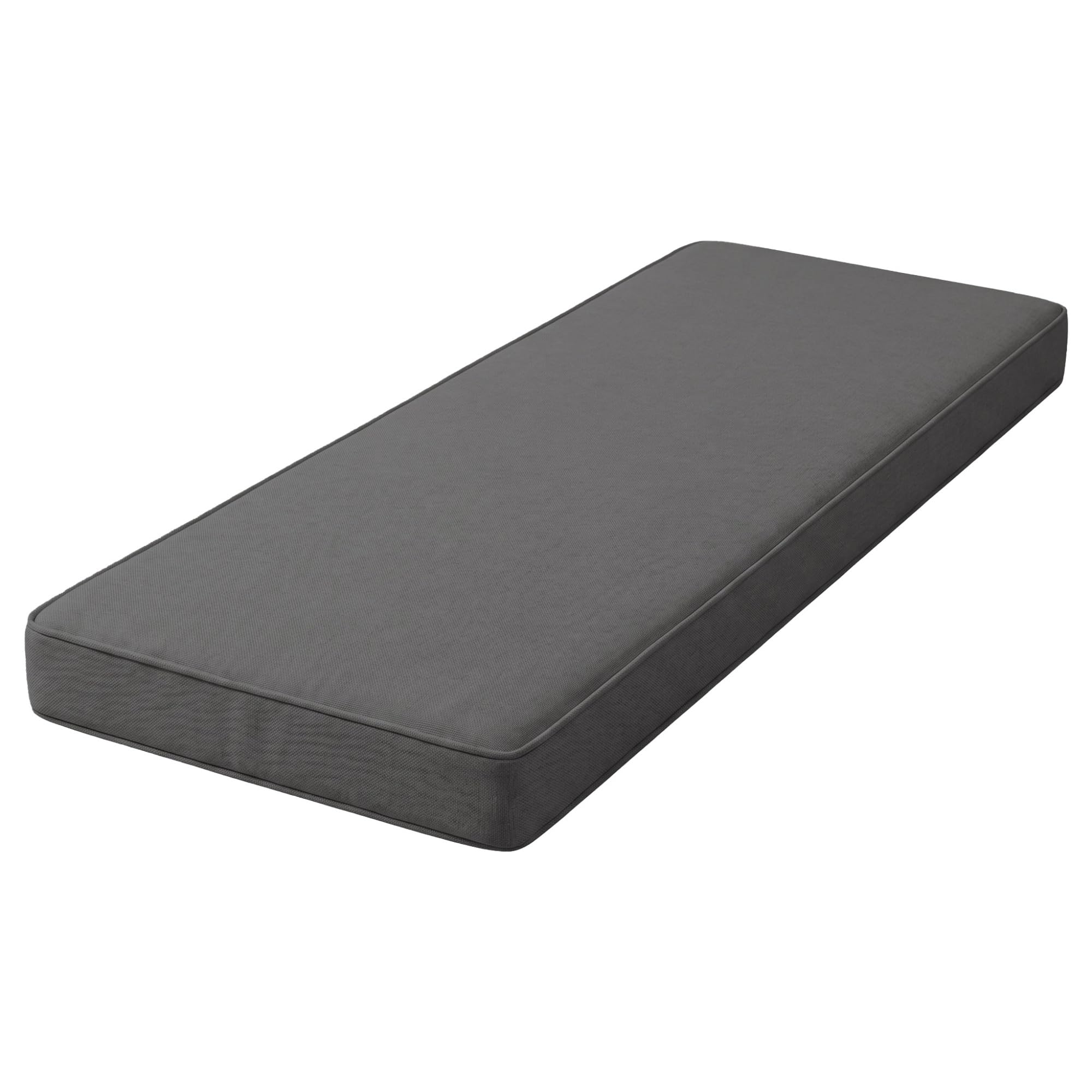 Cojín per Banco Comedor Grueso 5cm,Funda De Lino Extraíble con Cremallera,Antideslizante Zapatero Cojines De Asiento De Silla Larga para Interiores Y Exteriores(Gris Oscuro,200x50cm/79x20in)
