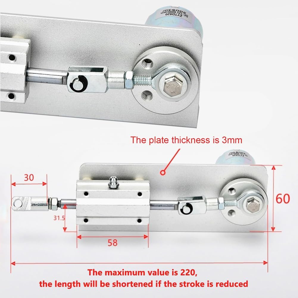 Reciprocating Cycle Linear Actuator for Button Test, Linear Motion Actuators - Stroke 15/20/25/ 30mm - for Screen Point Machine, Vibration Screen, Spraying,150 RPM