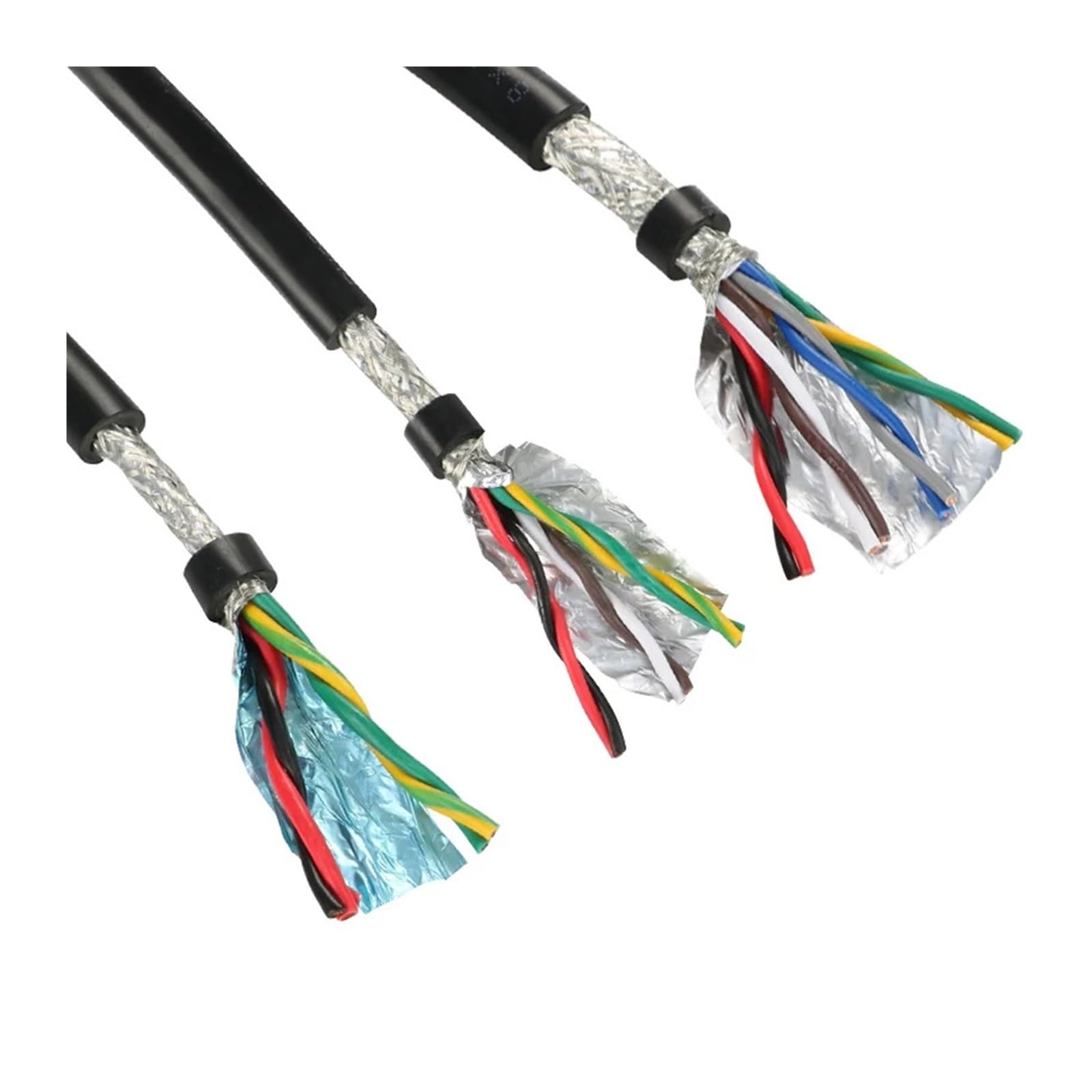 Cavo di terra Cavo di controllo del segnale audio nero 24AWG 2/4/6/8 da 5 metri