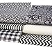 David Angie Geometric Pattern Printed Glitter Faux Leather Sheet Assorted 6 Pcs 7.7