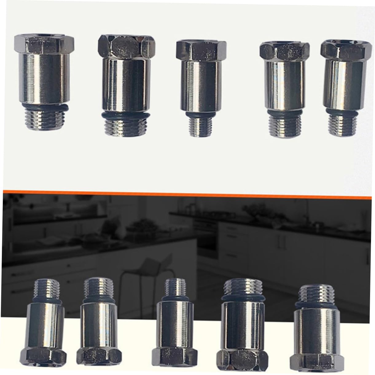 Alipis 1 Juego Kit de Medición de Compresión de Motor para Automóviles Camiones y Motocicletas Manómetro de Presión Dual Bar Psi para de Motores de Gasoline