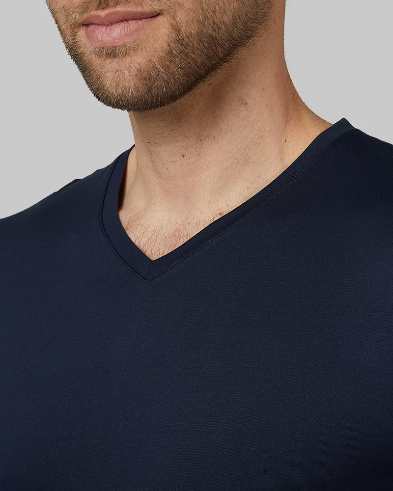 32 Degrees Men's Cool V-Neck T-Shirt, Anti-Odor, Quick Dry Active, 4-Way Stretch