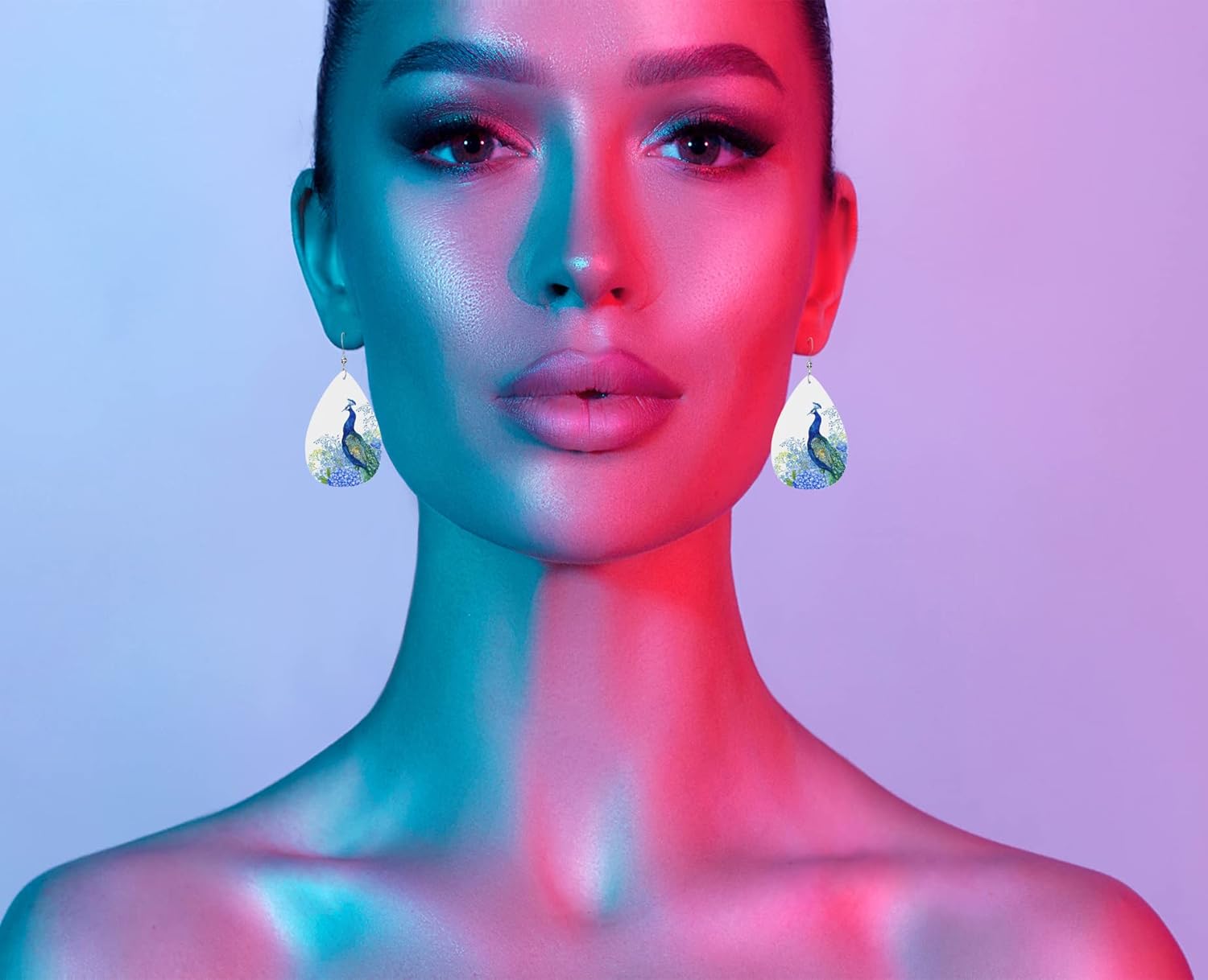 MIOAOSRT Earrings for Women,Leather Earrings Dangle Lightweight Teardrop Earrings Jewelry for Women - Image 8