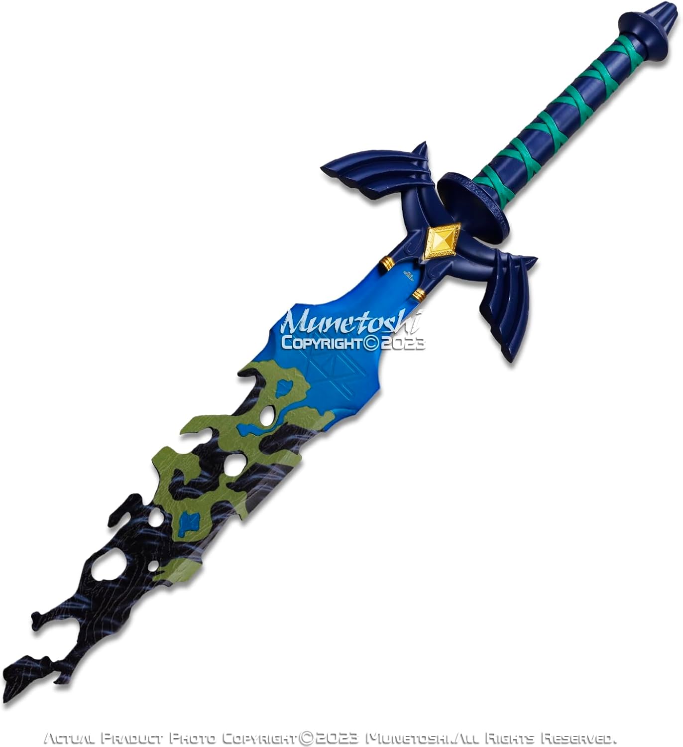 24” Steel Decayed Master Sword Hilt Tear Kingdom Legend Link Video Game
