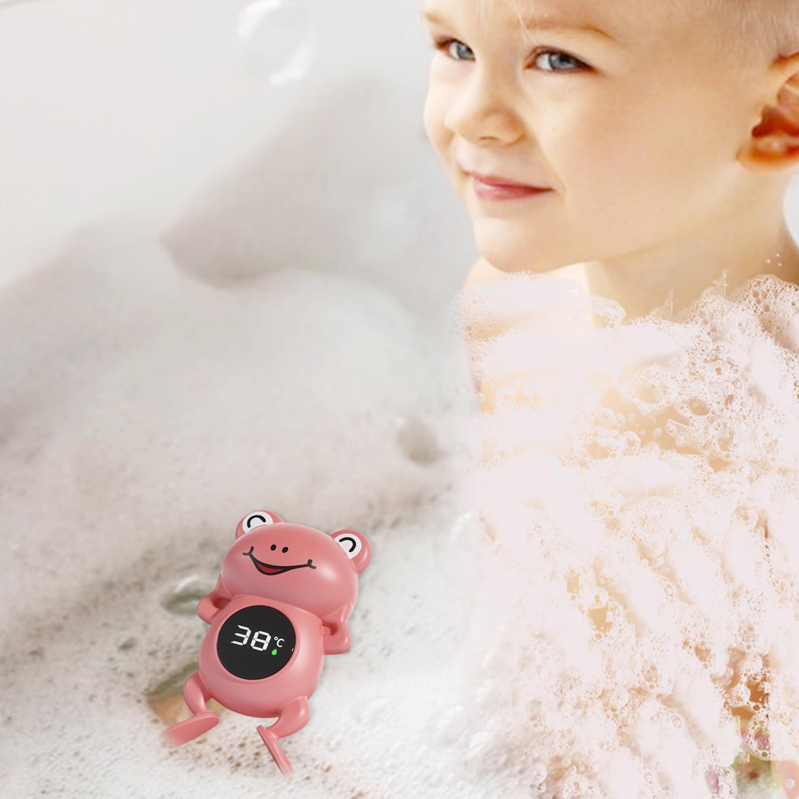 Termómetro de agua para bebé,Termómetro de baño de bebé lindo de dibujos animados impermeable Termómetro de bañera,Termómetro de Bañera, Termómetro de Ducha Tipo-C Para, Niños, Hogar