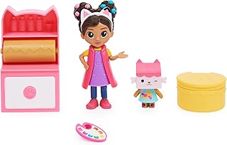 Gabby’s Dollhouse, Art Studio Set with 2 Toy Figures, 2 Accessories, Delivery and Furniture Piece, Kids Toys for Ages 3 and up