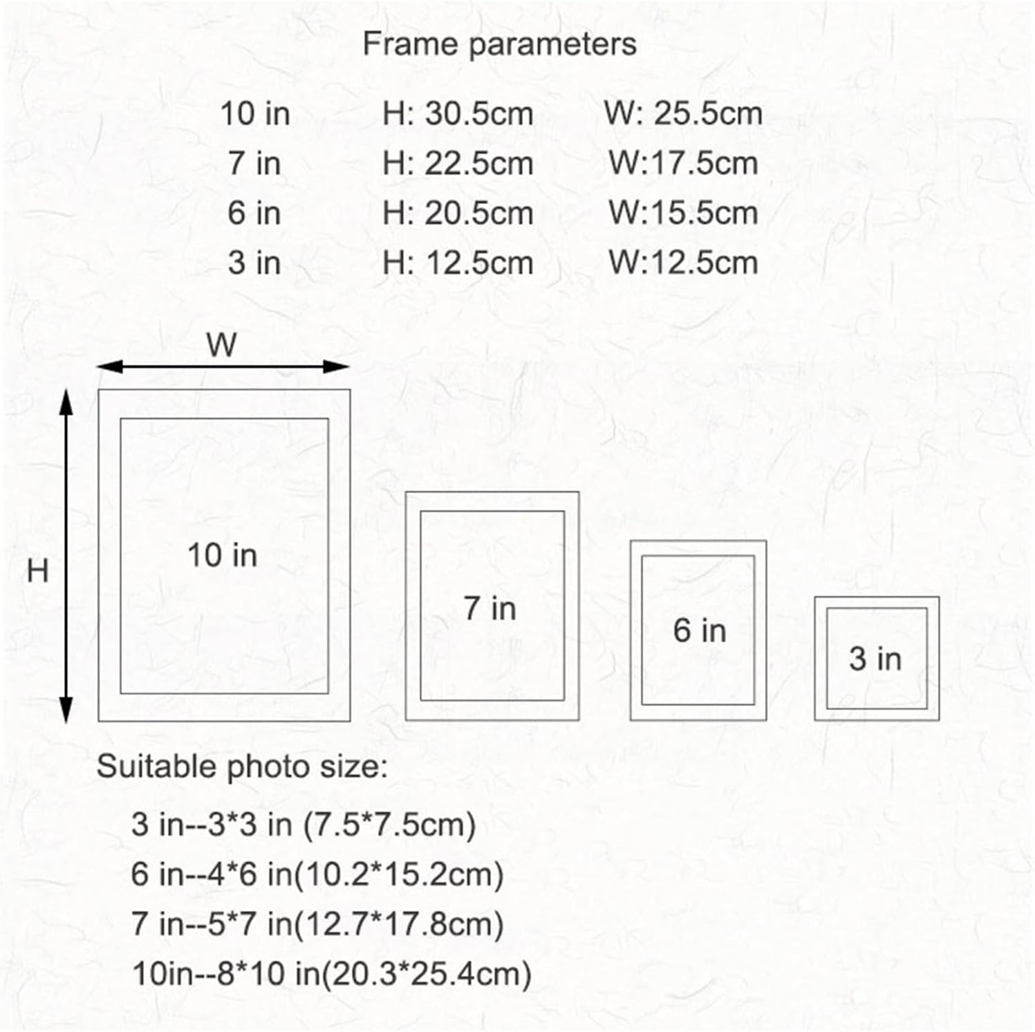 Picture Frame, Metal High Definition Photo Frame Desk Top Crafts Home Office Decorations for Birthday Festival Family Lover Gift(3 in)