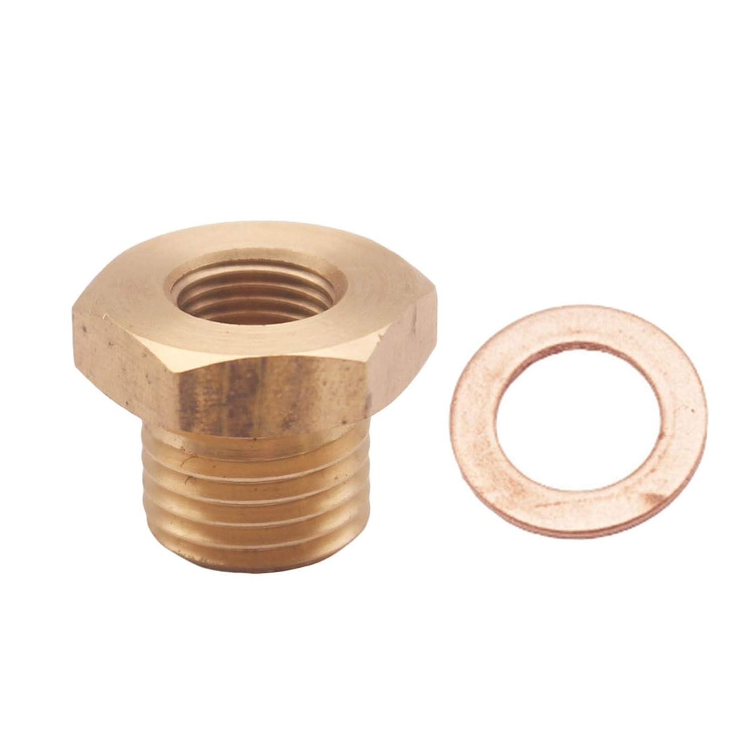 Temp Gauge Sender Unit Short Adapter - M14 x 1.5 Male to 1/8 NPT Female, Suitable for Cars