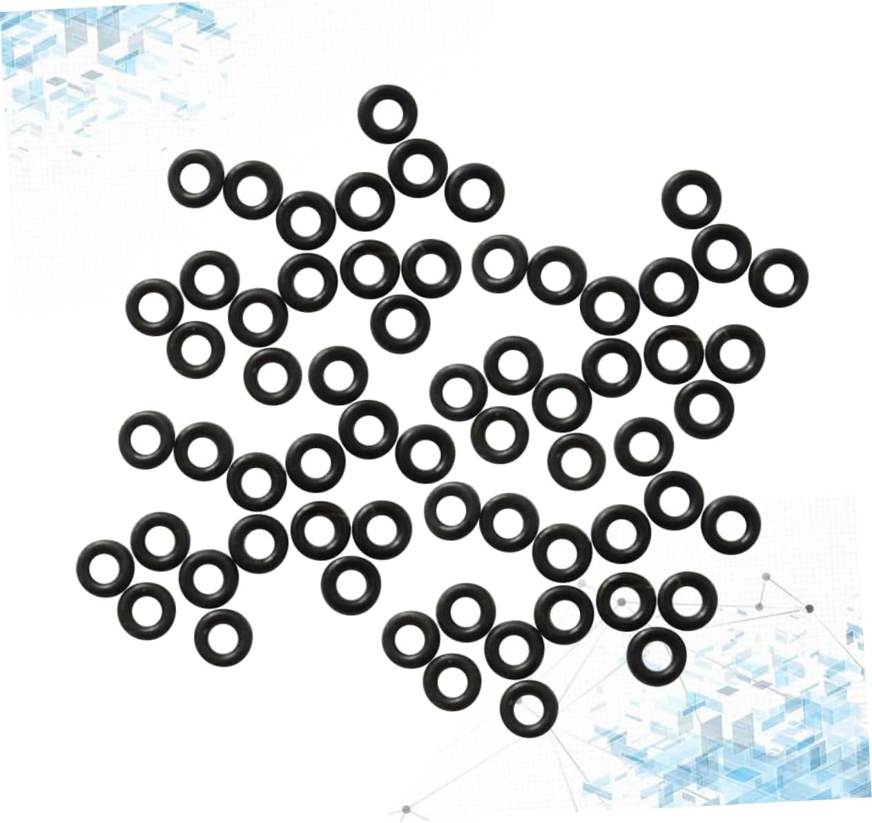 BESPORTBLE 100pcs Black Rubber Washer for Dart Rods Non-Slip Rod Round Pad Compatible Aluminum for Professional Use