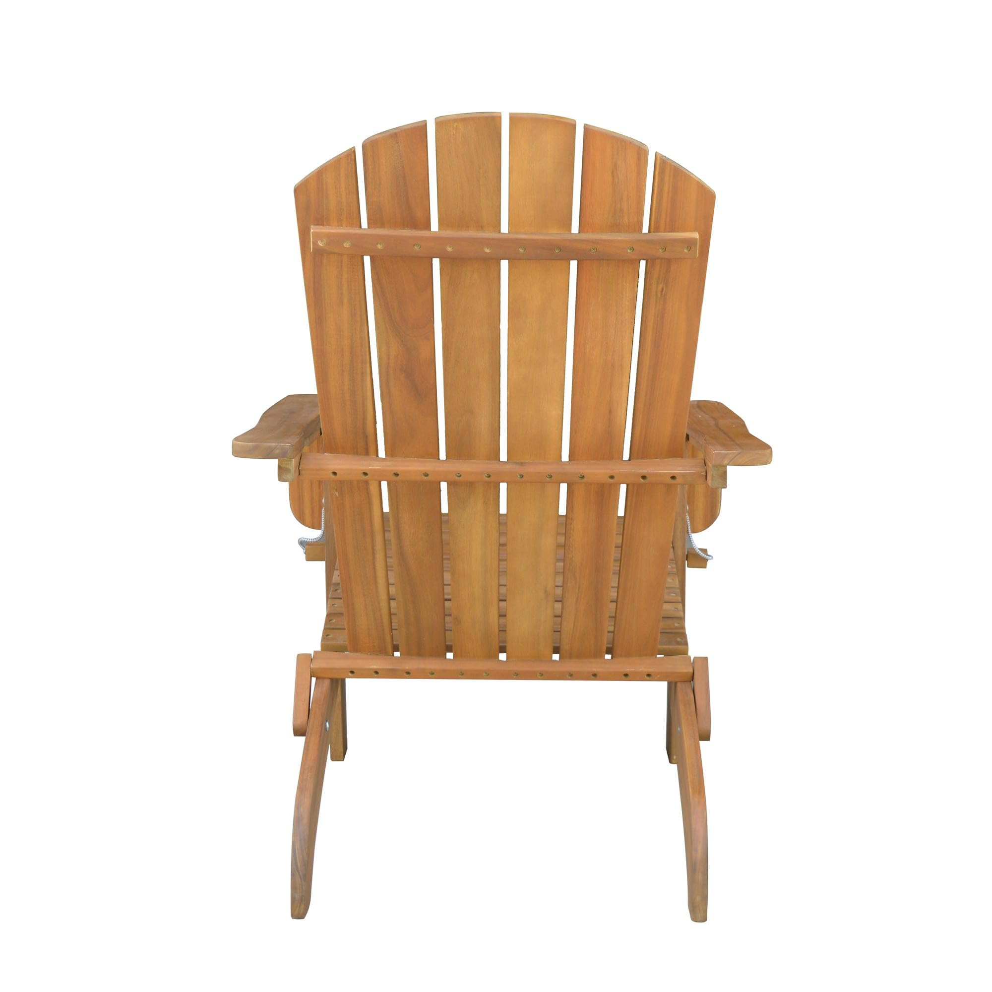 Klappbarer Liegestuhl Adirondack aus Akazie, ca. 84 x 69 x 93 cm - Braun