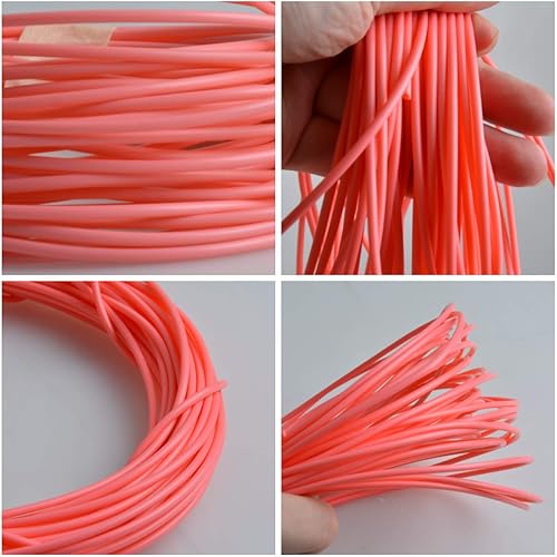 Miniatura 52 de Queenbox Tejido de ratán sintético redondo sólido de 17.64 oz (196.9 ft), material de reparación, ratán sintético de plástico para reparación