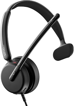 EPOS Impact 430 Mono On-Ear Wired USB-C and USB-A Headset with Noise-Canceling Mic, Plug-and-Play, Clear Audio, Lightweight Comfort, Suitable for Remote Work, Office Calls, and Online Meetings