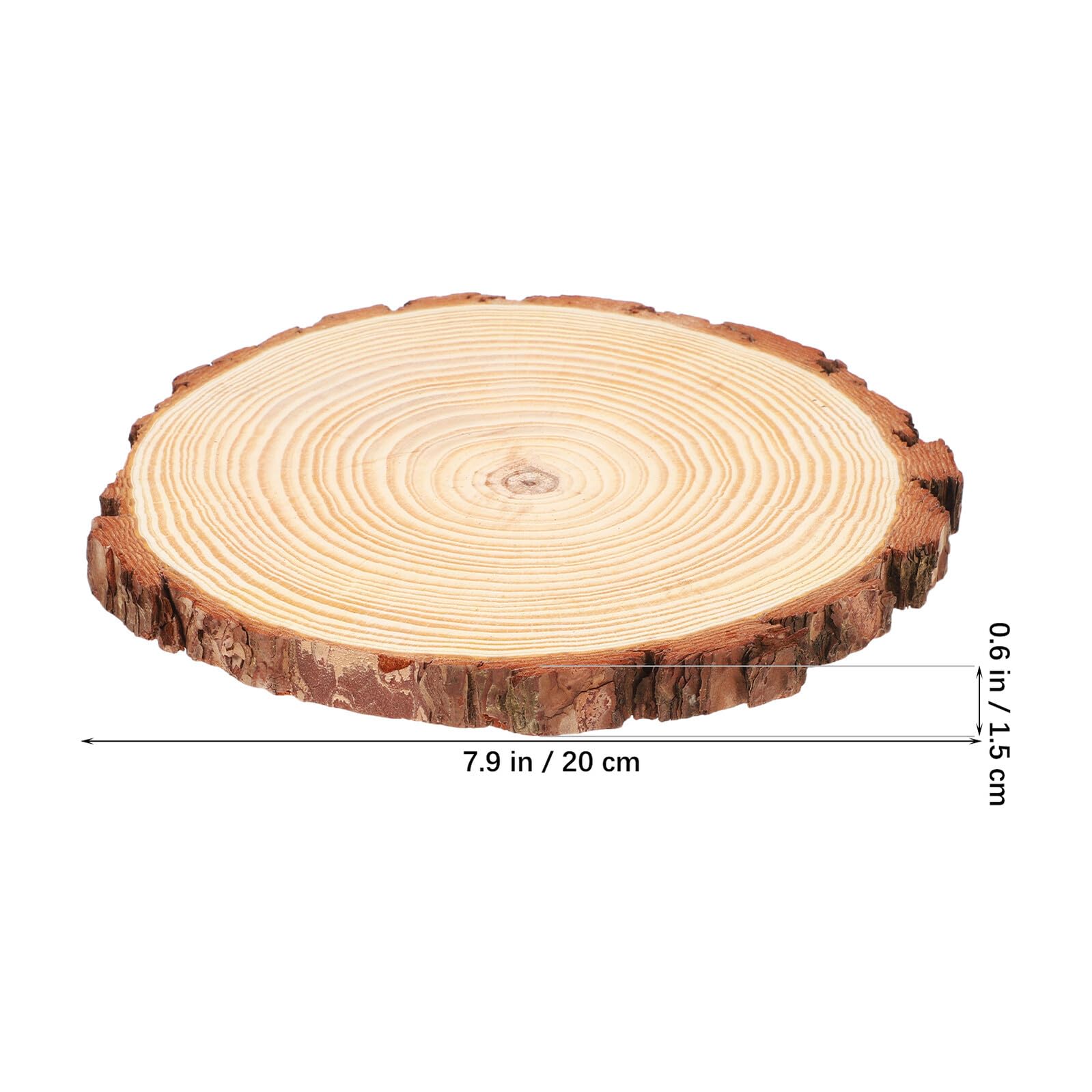 Veemoon 10 Stück Teiliges Runde Holzscheiben Unbehandelte Holzscheiben aus Kiefernholz DIY Bastelstücke und Untersetzer für Kreative Malprojekte Rustikale Tischdeko und