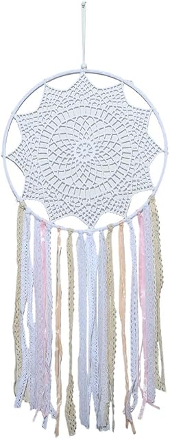 mookaitedecor Large Floral Colour Dream Catcher,Handmade Dreamcatcher for Kids Baby Bedroom Home Decoration Wall Hanging