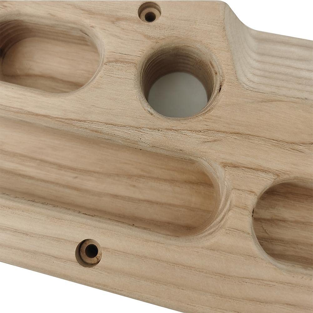 Holz Kletterbrett Mit Grifflöchern - Fingerkraft Training Für Kletterer & Boulderer
