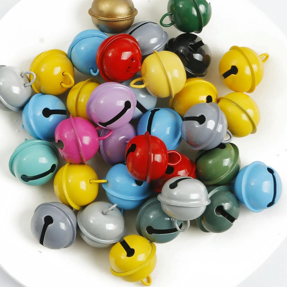 Lot De 48 Clochettes Jingle 22 Mm Noires - Pour Bricolage Et Déco De Noël - Zaplyte