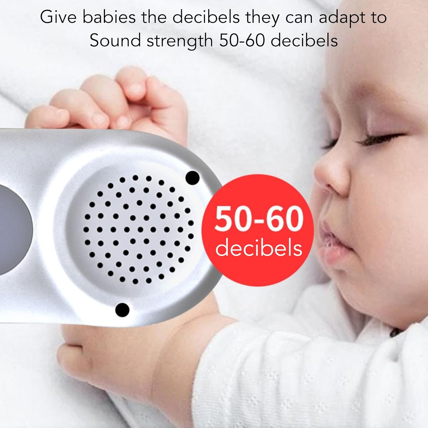 Prenatal Education Sound Machine Fetal Music White Noise Device with Belly Pocket for Pregnancy Comfort ABS Material Yellow Light 6.7 x 2.8 x 1.2in