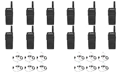 SL300-U-SC-2 UHF 403-470MHz 2 Channel 3 Watt Digital DMR Non-Display Radio with PMLN7156 Earbud 12 Pack