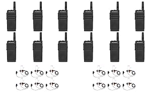 SL300-U-SC-2 UHF 403-470MHz 2 Channel 3 Watt Digital DMR Non-Display Radio with PMLN7156 Earbud 12 Pack