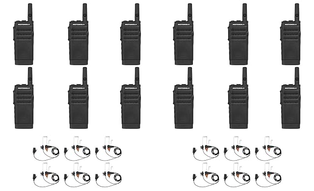 SL300-U-SC-2 UHF 403-470MHz 2 Channel 3 Watt Digital DMR Non-Display Radio with PMLN7156 Earbud 12 Pack