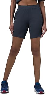 TECHNOSPORT Women's Regular Fit Sports Shorts with Elasto Plus for Running & Gym Price In India