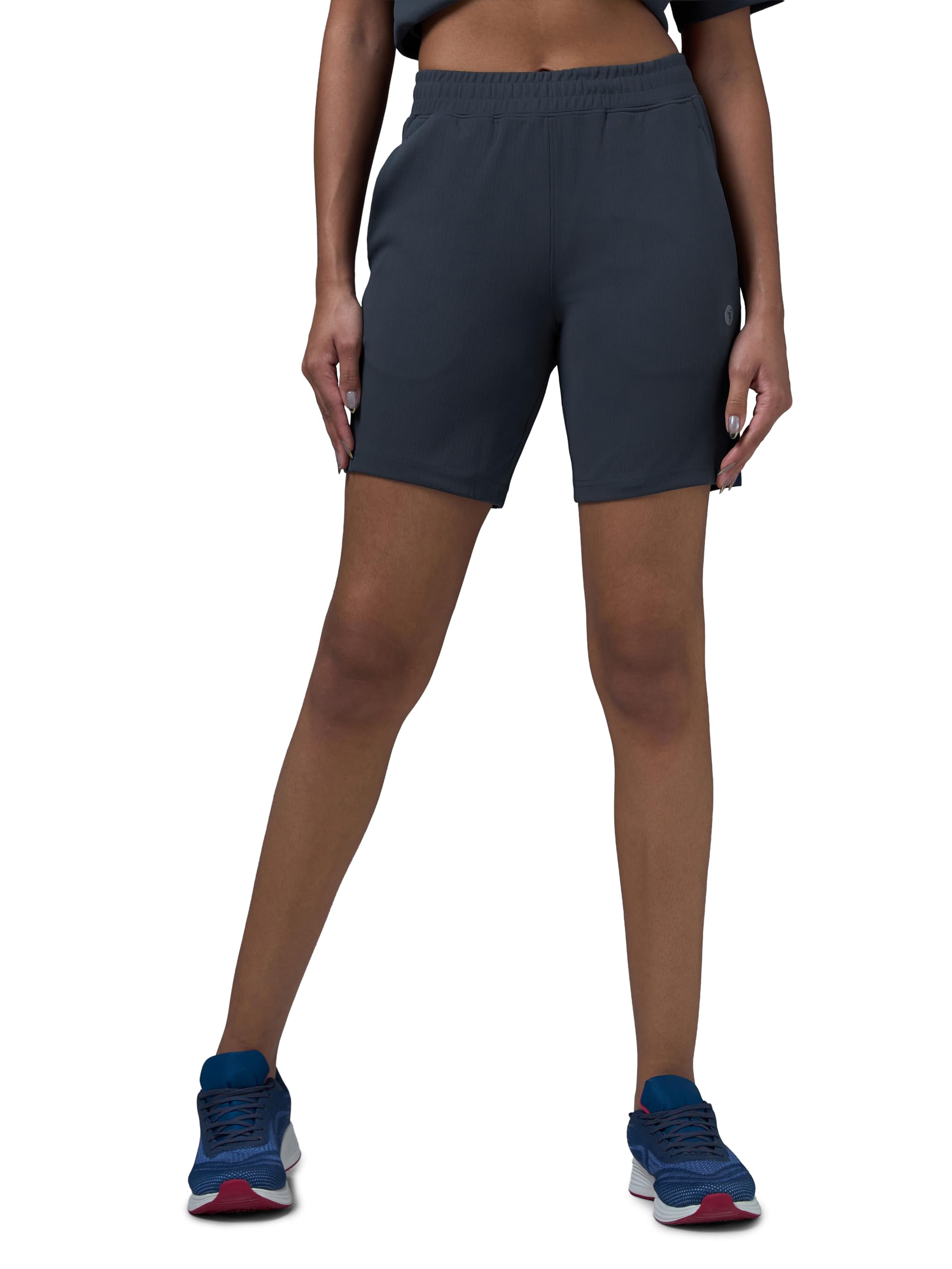 Women's Regular Fit Sports Shorts with Elasto Plus for Running & Gym-image-14