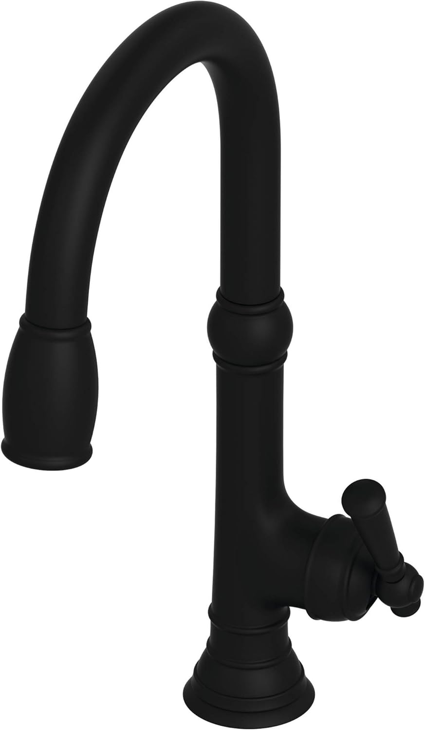 Newport Brass 2470-5103 Jacobean Kitchen Faucet with Metal Lever Handle and Pull, English Bronze